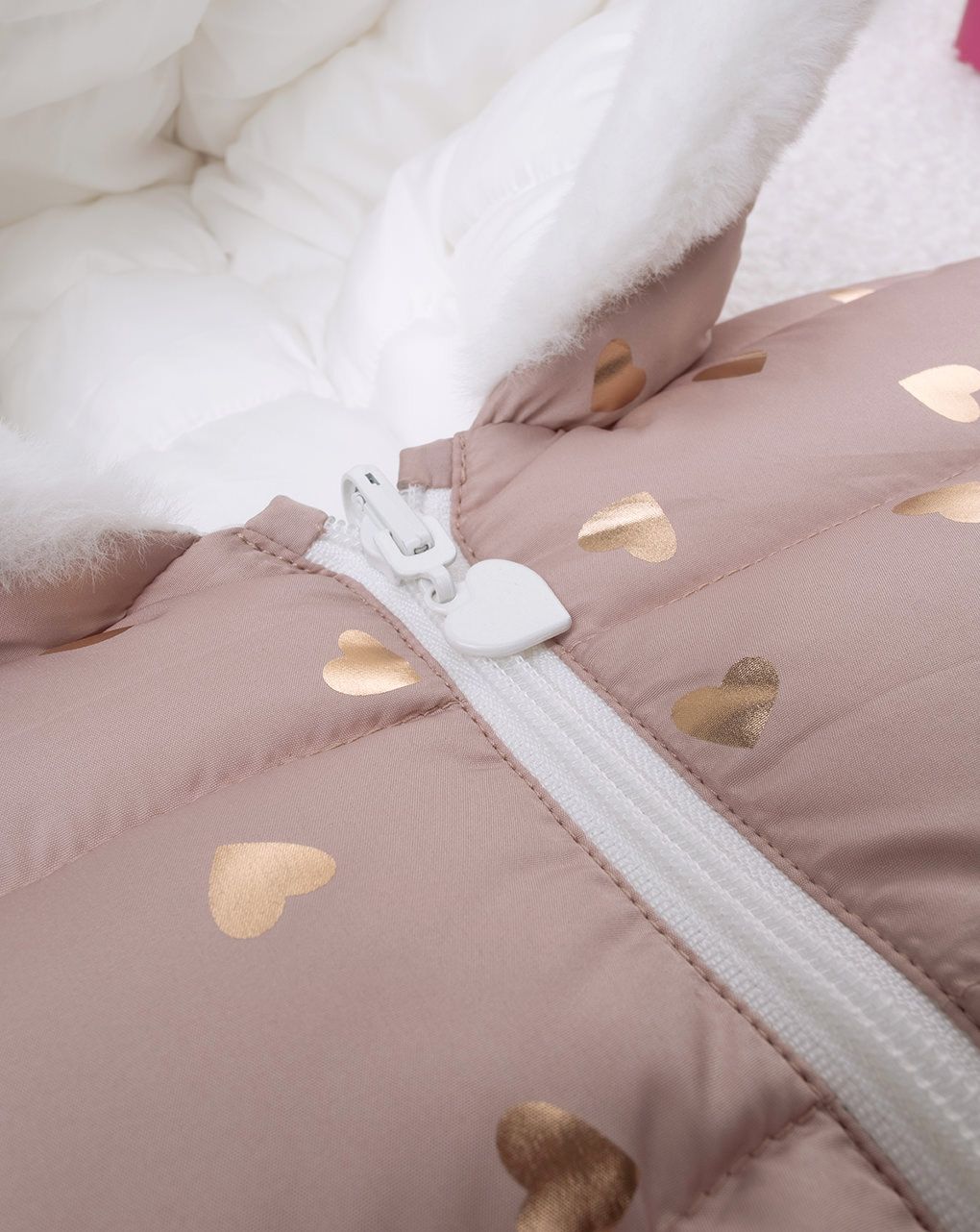 παιδικό μπουφάν puffer dusty pink για κορίτσι - Prénatal