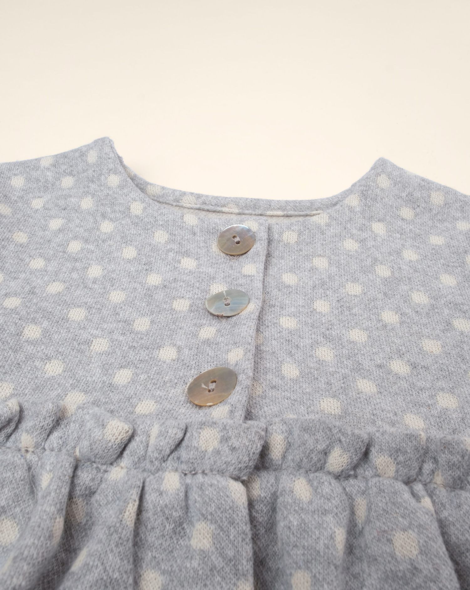 βρεφικό elegant ζακετάκι γκρι πουά για κορίτσι - Prénatal