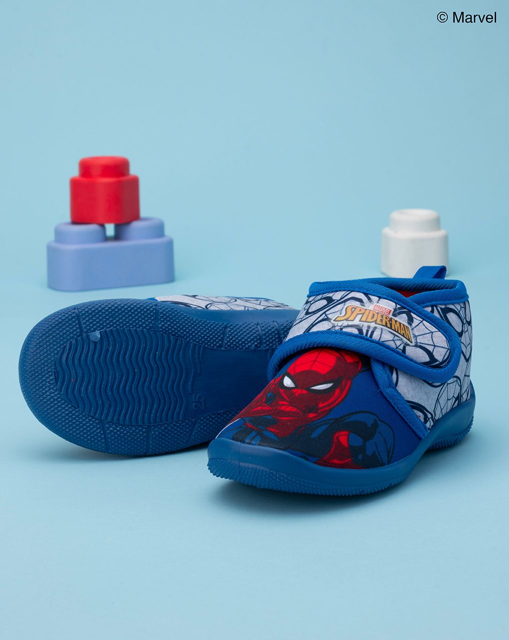 παντοφλάκια κλειστά μπλε με τον spiderman για αγόρι - Silverlit