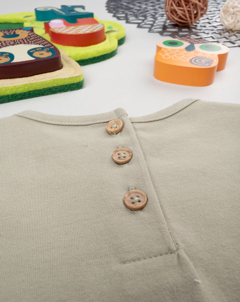 βρεφική μπλούζα πράσινη forest για κορίτσι - Prénatal