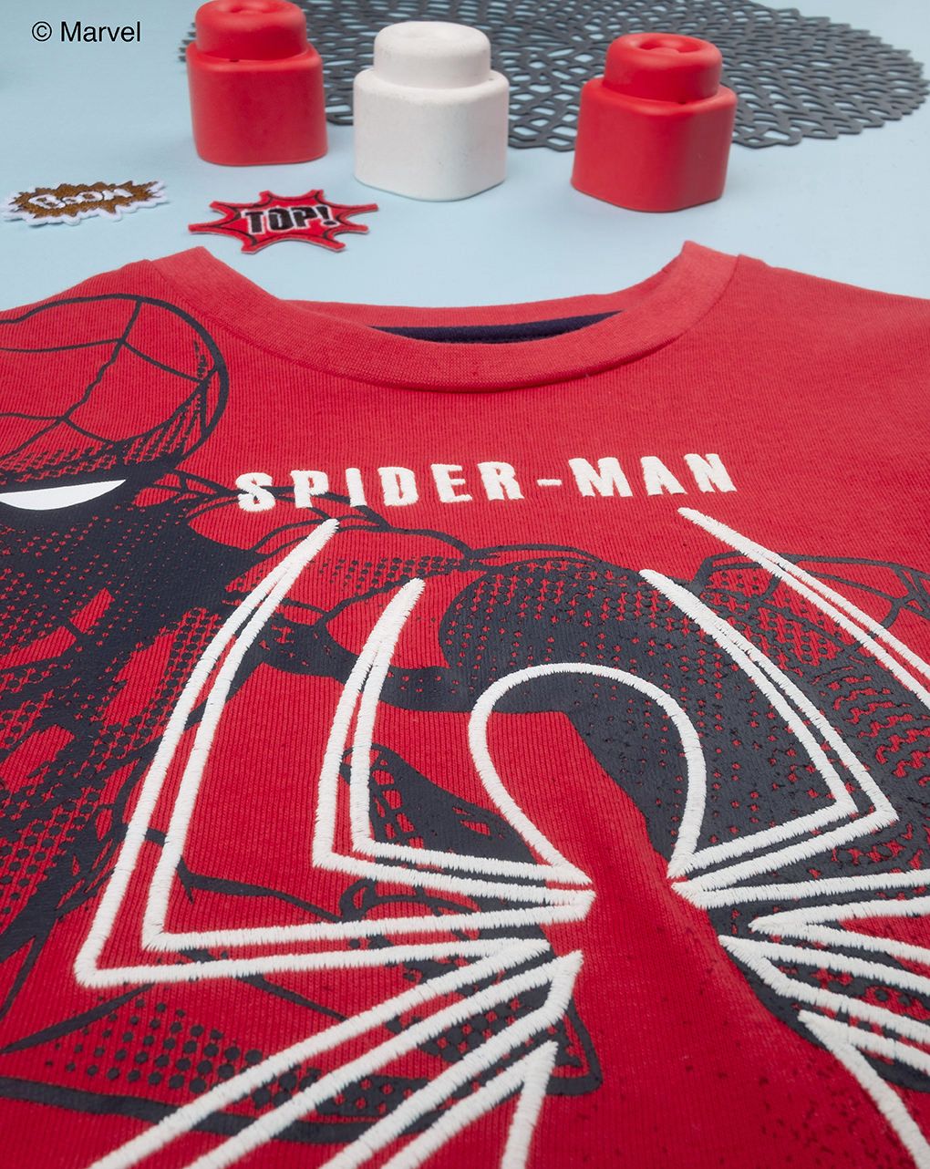 παιδική μπλούζα κόκκινη με το spiderman για αγόρι - Prénatal