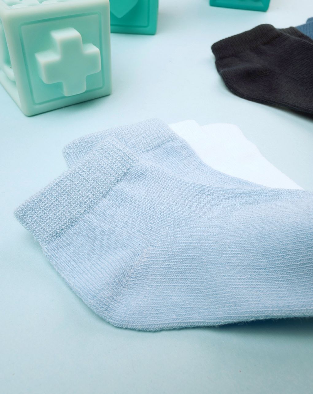 βρεφικά καλτσάκια κοντά πακέτο x5 για αγόρι - Prénatal