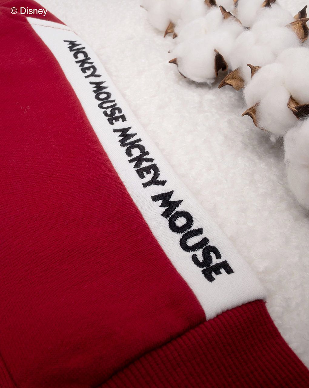 παντελόνι φόρμας γκρι/κόκκινο με το mickey για αγόρι - Prénatal