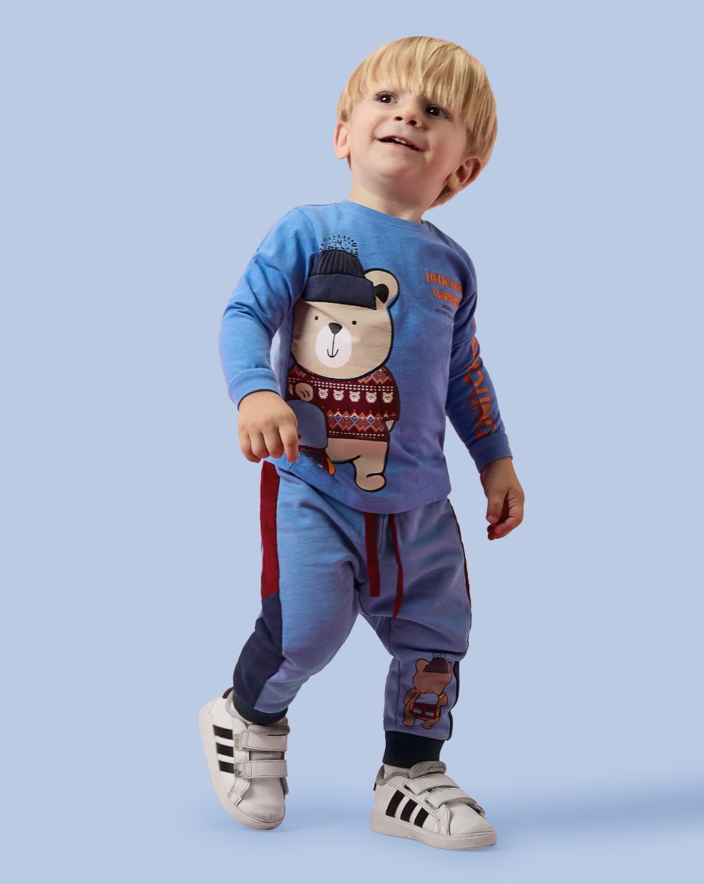 βρεφική μπλούζα γαλάζια teddy για αγόρι