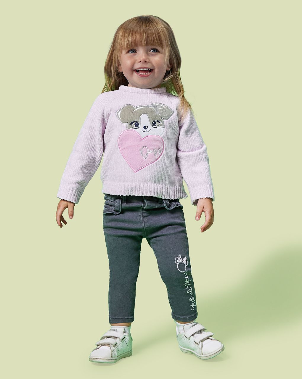 βρεφικό πουλόβερ λιλά dogs για κορίτσι