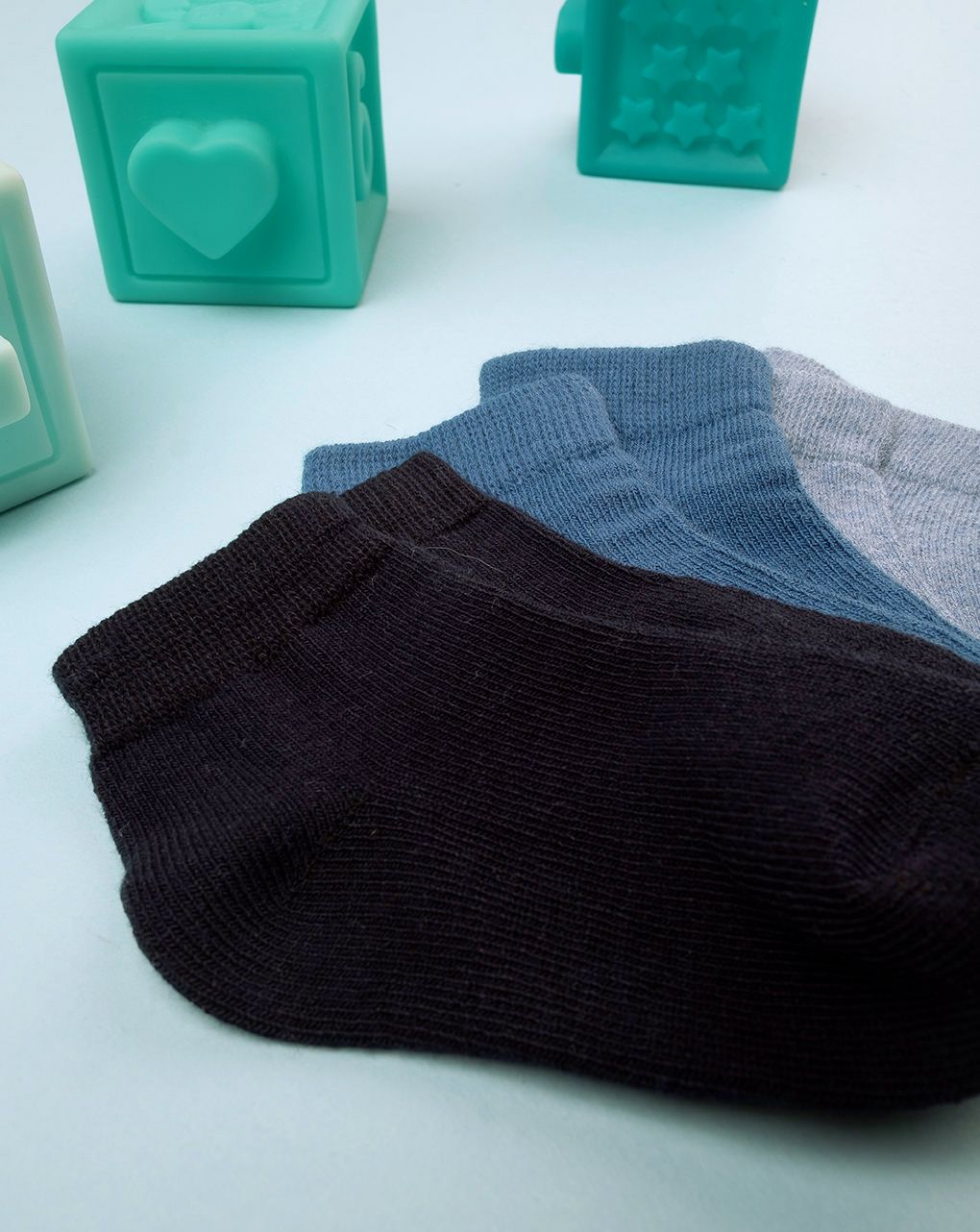 βρεφικά καλτσάκια κοντά πακέτο x5 για αγόρι - Prénatal