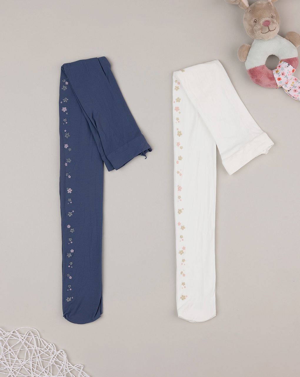 παιδικά καλσόν πακέτο x2 φλοράλ για κορίτσι - Prénatal