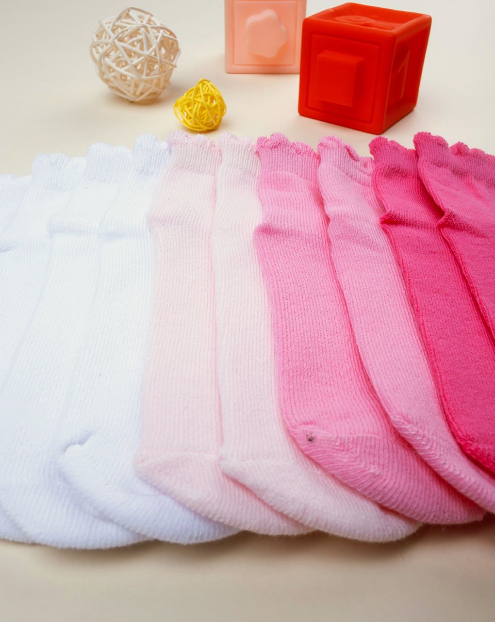 παιδικά καλτσάκια κοντά πακέτο x5 για κορίτσι - Prénatal