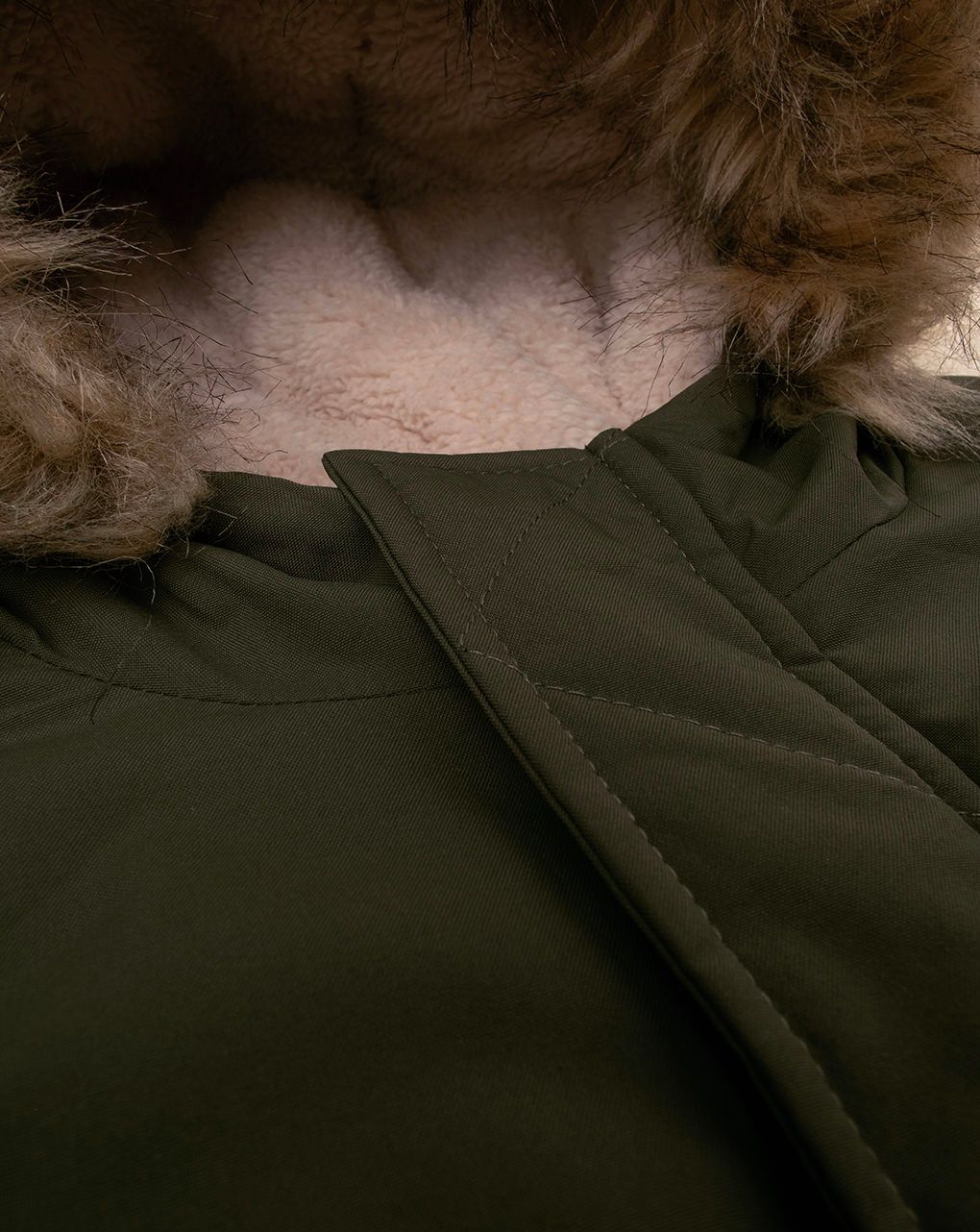 παιδικό μπουφάν παρκά χακί για αγόρι - Prénatal