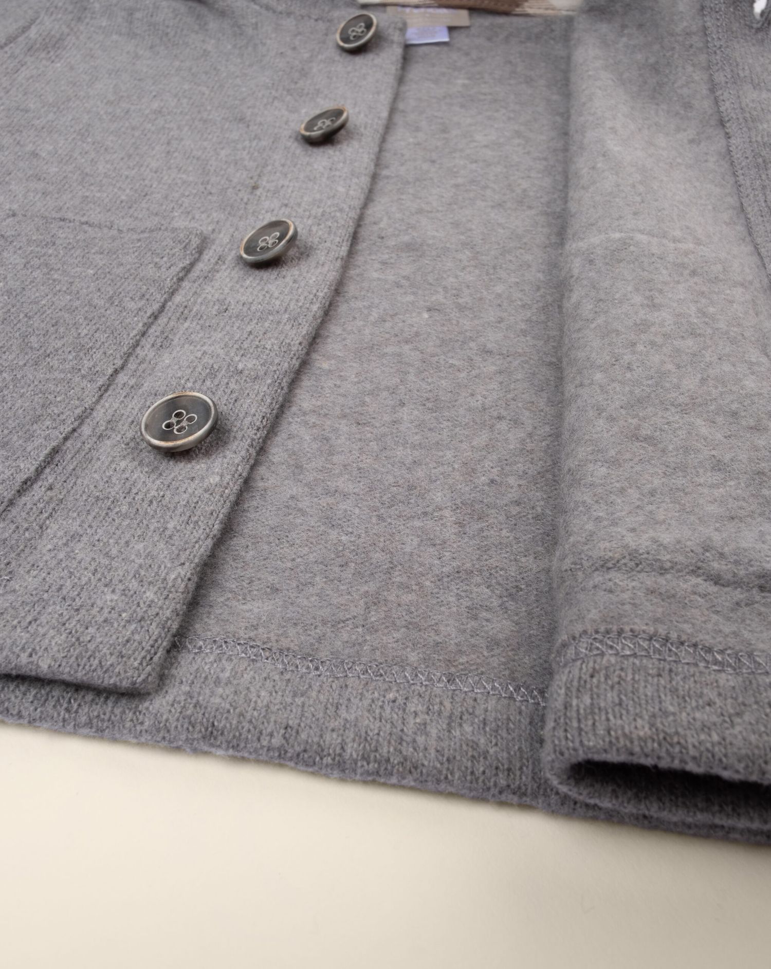 βρεφική elegant ζακέτα γκρι με κουκούλα για αγόρι - Prénatal