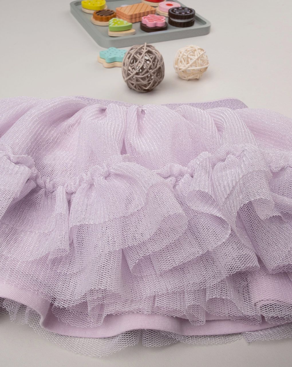 βρεφική φούστα λιλά από τούλι για κορίτσι - Prénatal