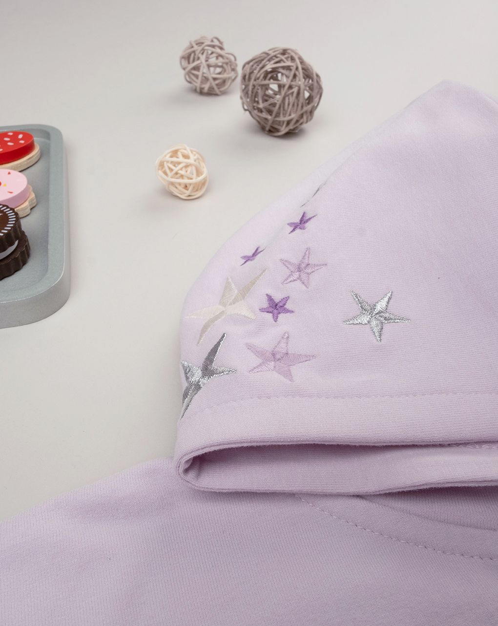 παιδική ζακέτα φούτερ λιλά star για κορίτσι - Prénatal