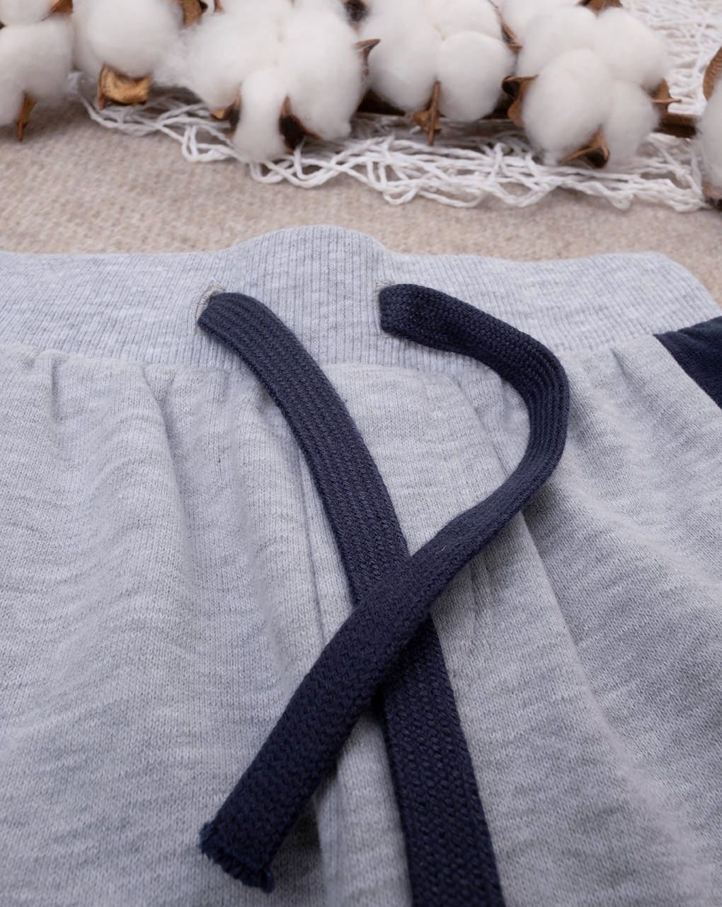 βρεφικό παντελόνι φόρμας γκρι happy winter για αγόρι - Prénatal