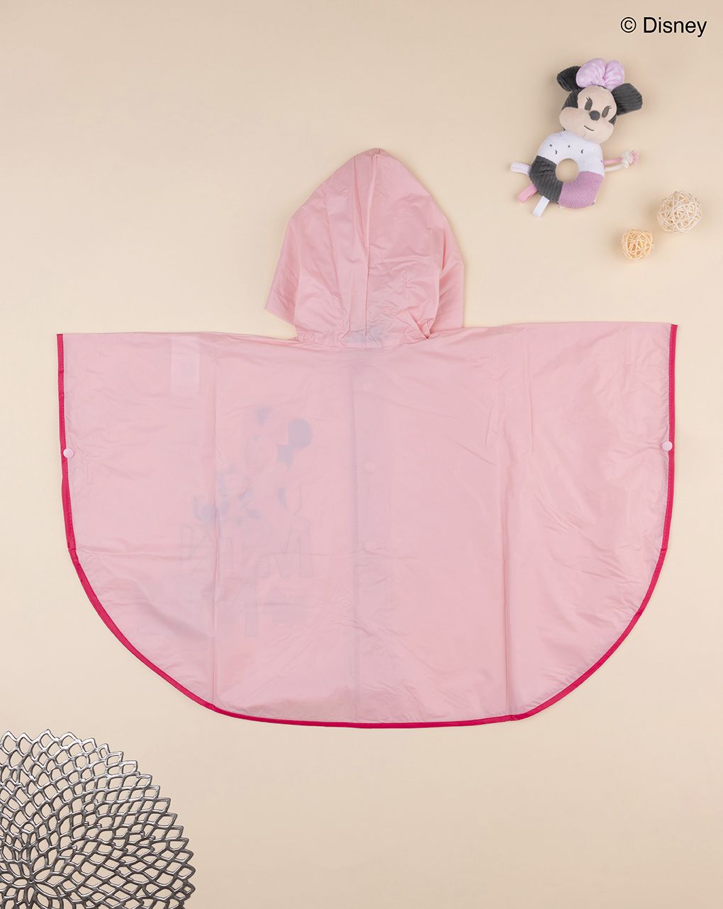 παιδικό αδιάβροχο ροζ με τη minnie για κορίτσι - Prénatal