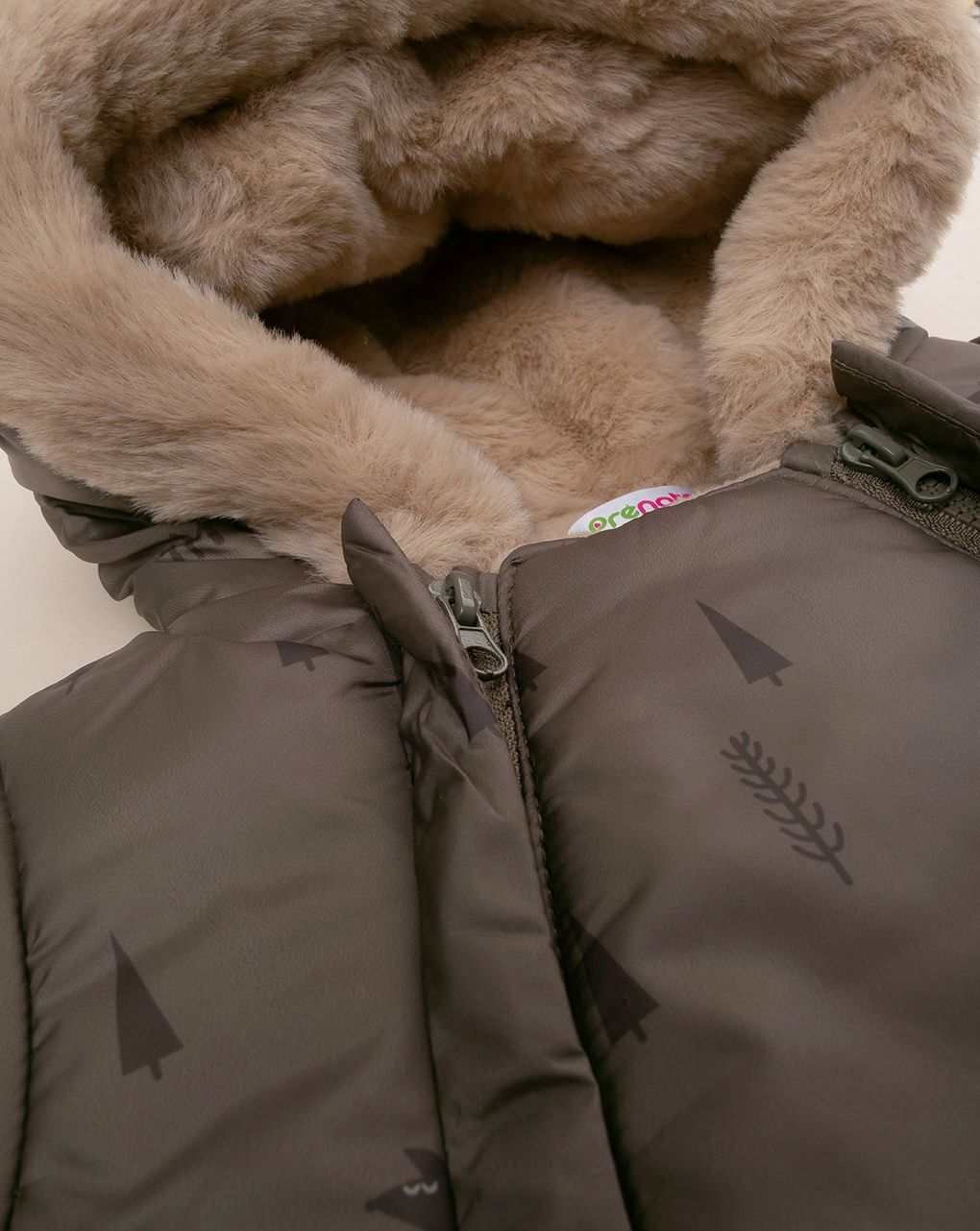 βρεφική φόρμα εξόδου καφέ forest για αγόρι - Prénatal