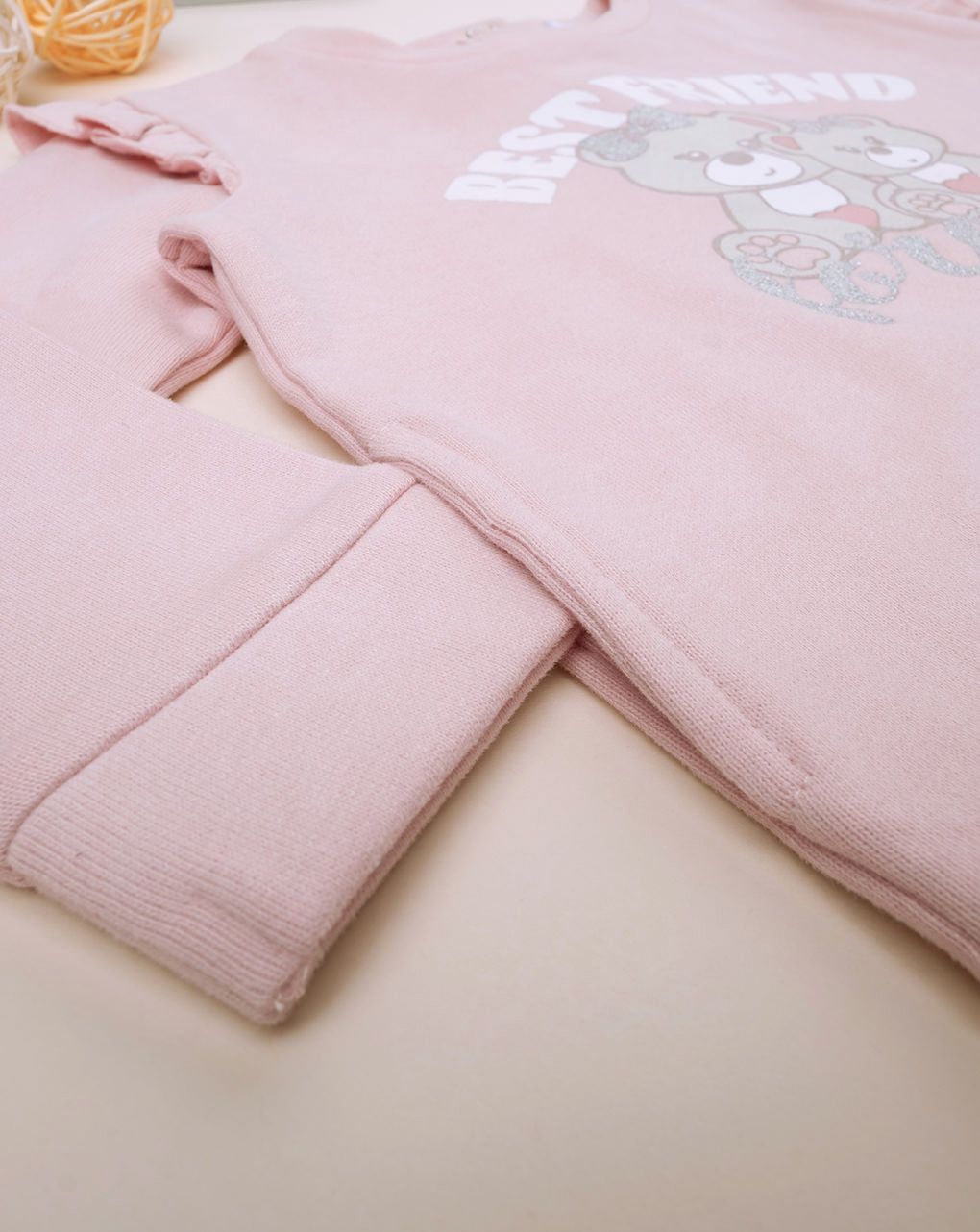 βρεφικό σετ μπλούζα φούτερ και κολάν best friend για κορίτσι - Prénatal