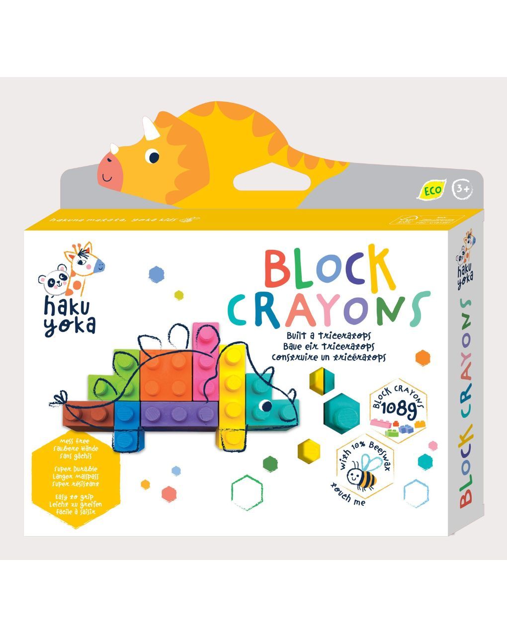Haku yoka block crayons - triceratops cp223090