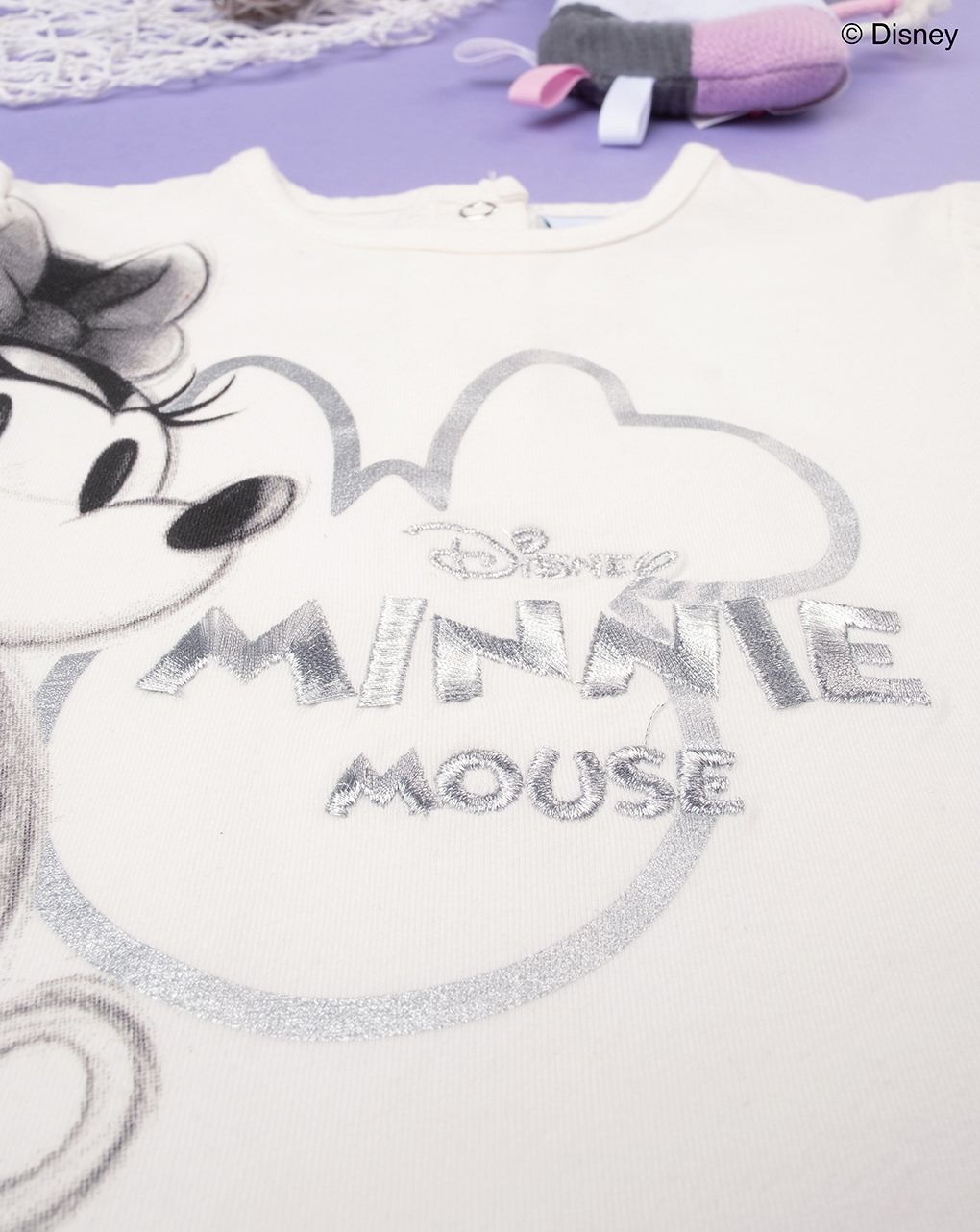 μπλούζα λευκή με τη minnie για κορίτσι - Prénatal