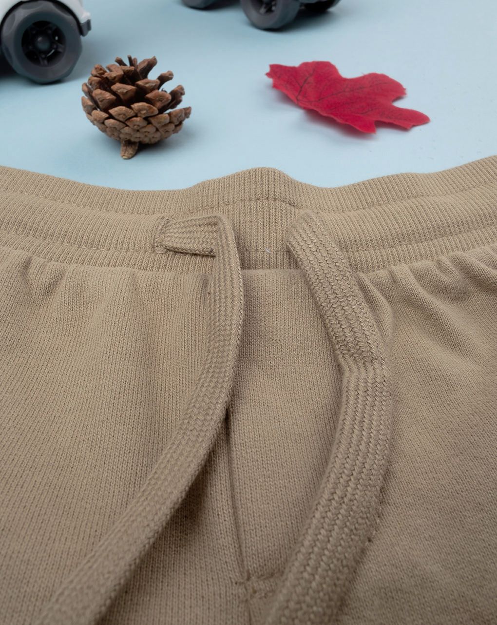 βρεφικό παντελόνι φούτερ πράσινο με ένθετα για αγόρι - Prénatal