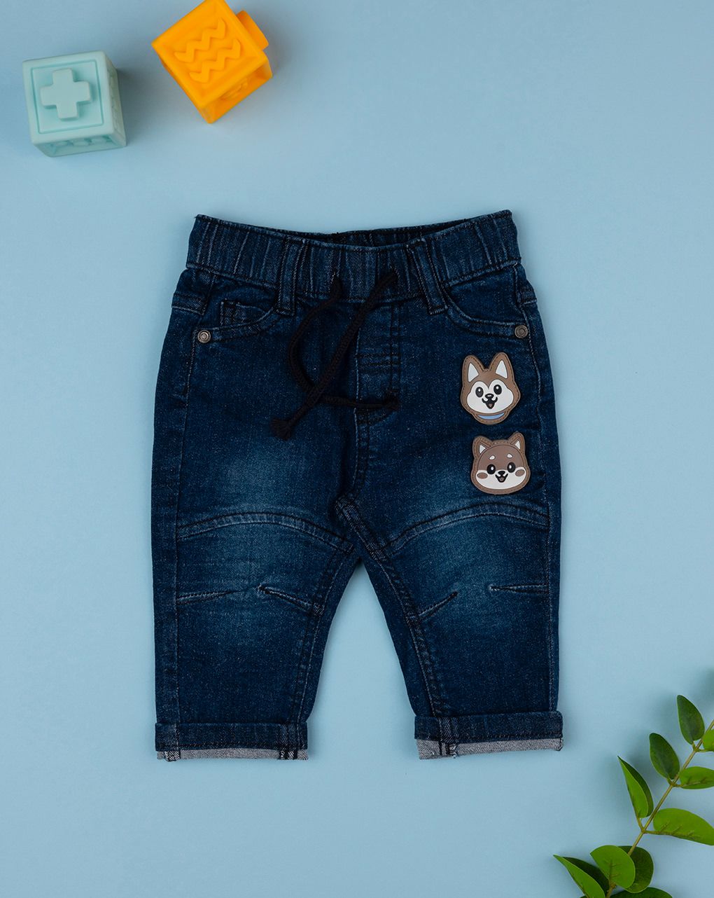 βρεφικό τζιν παντελόνι μπλε woods για αγόρι - Prénatal