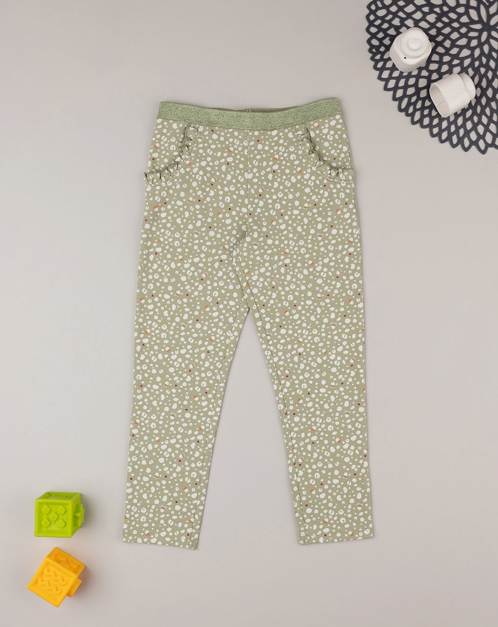 παιδικό κολάν πράσινο animal print για κορίτσι