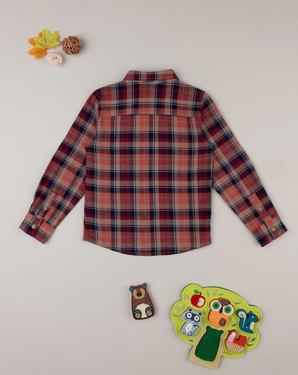 παιδικό πουκάμισο σκωτσέζικο για αγόρι - Prénatal