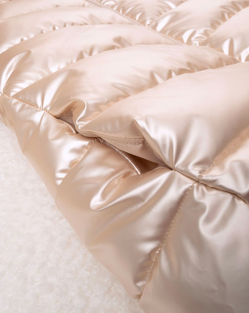 παιδικό μπουφάν puffer χρυσό ιριδίζον για κορίτσι - Prénatal