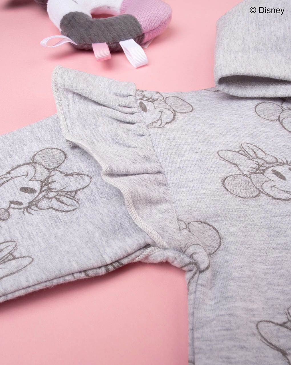 μπλούζα φούτερ γκρι με τη minnie για κορίτσι - Prénatal