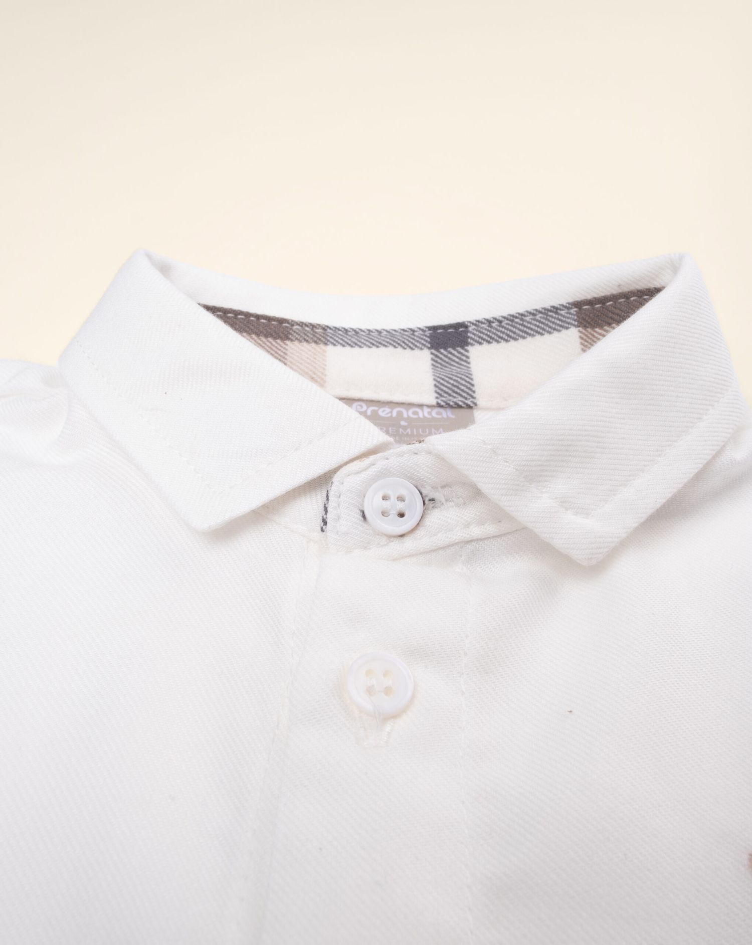 βρεφικό elegant πουκάμισο λευκό για αγόρι - Prénatal