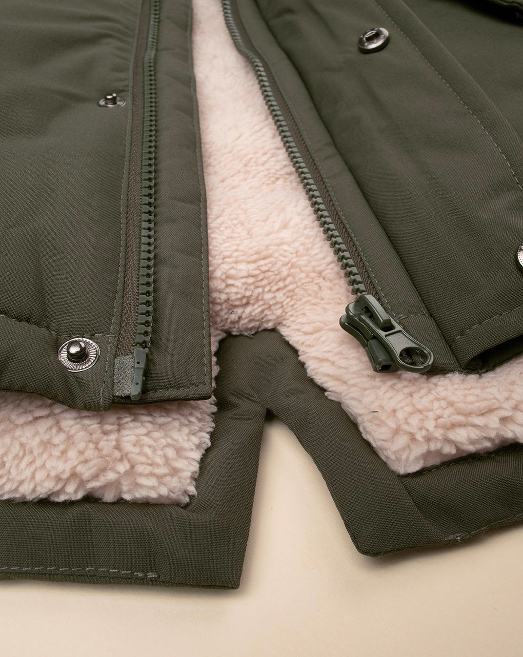 παιδικό μπουφάν παρκά χακί για αγόρι - Prénatal