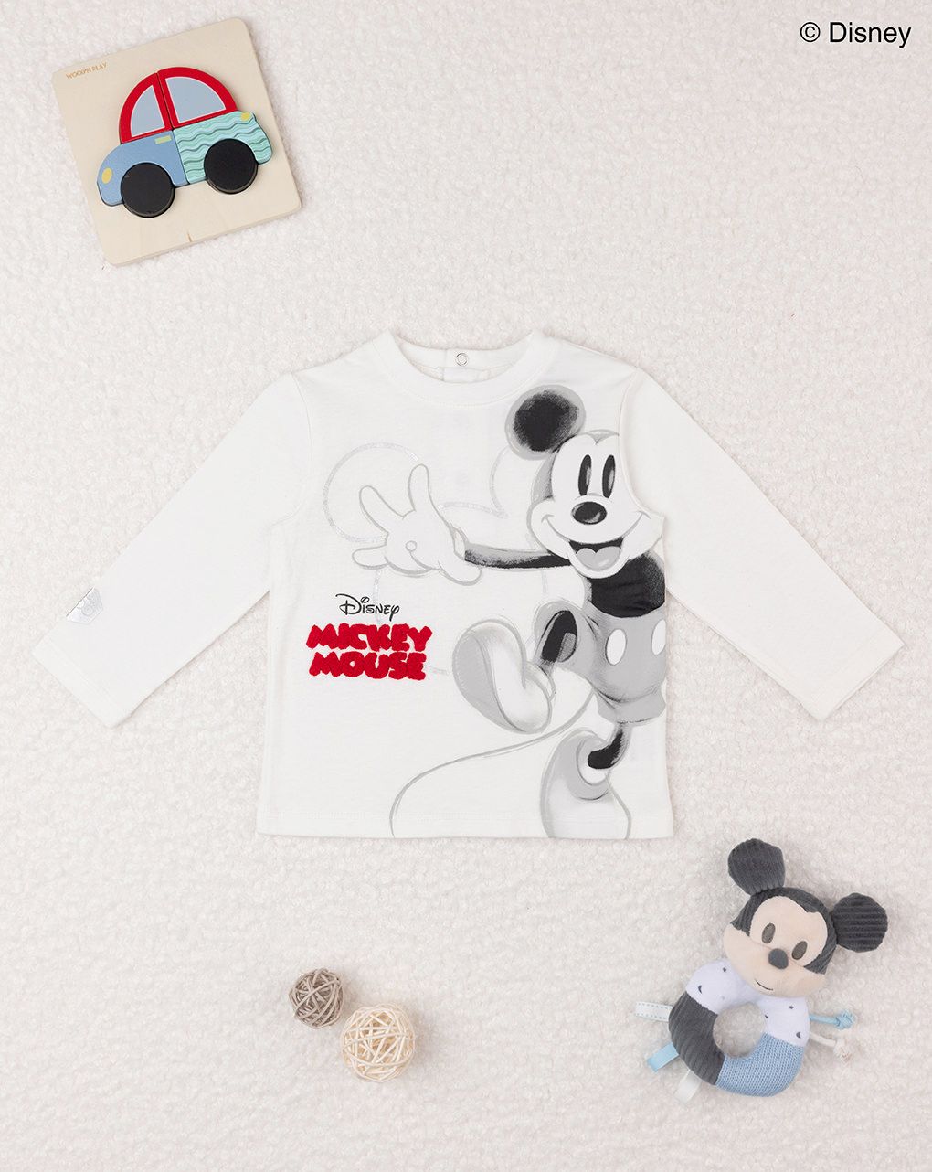 μπλούζα λευκή με το mickey για αγόρι - Prénatal