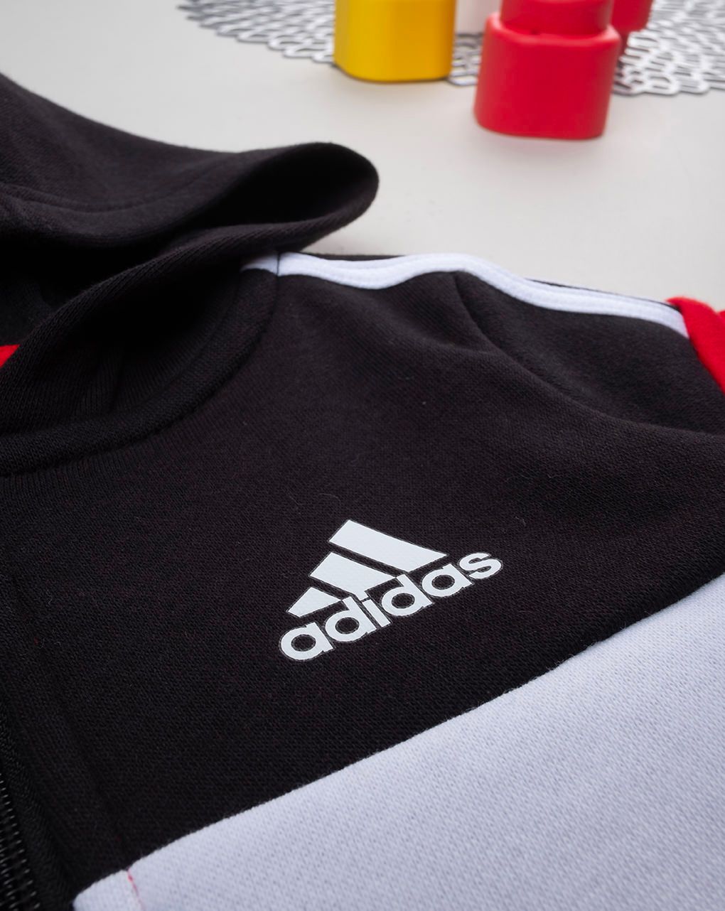 Adidas αθλητικό σετ tiberio 3-stripes colorblock ij6324 για αγόρι - Adidas