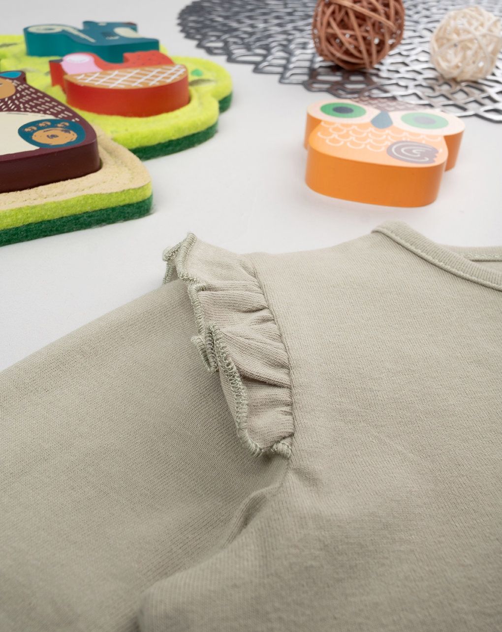 βρεφική μπλούζα πράσινη forest για κορίτσι - Prénatal