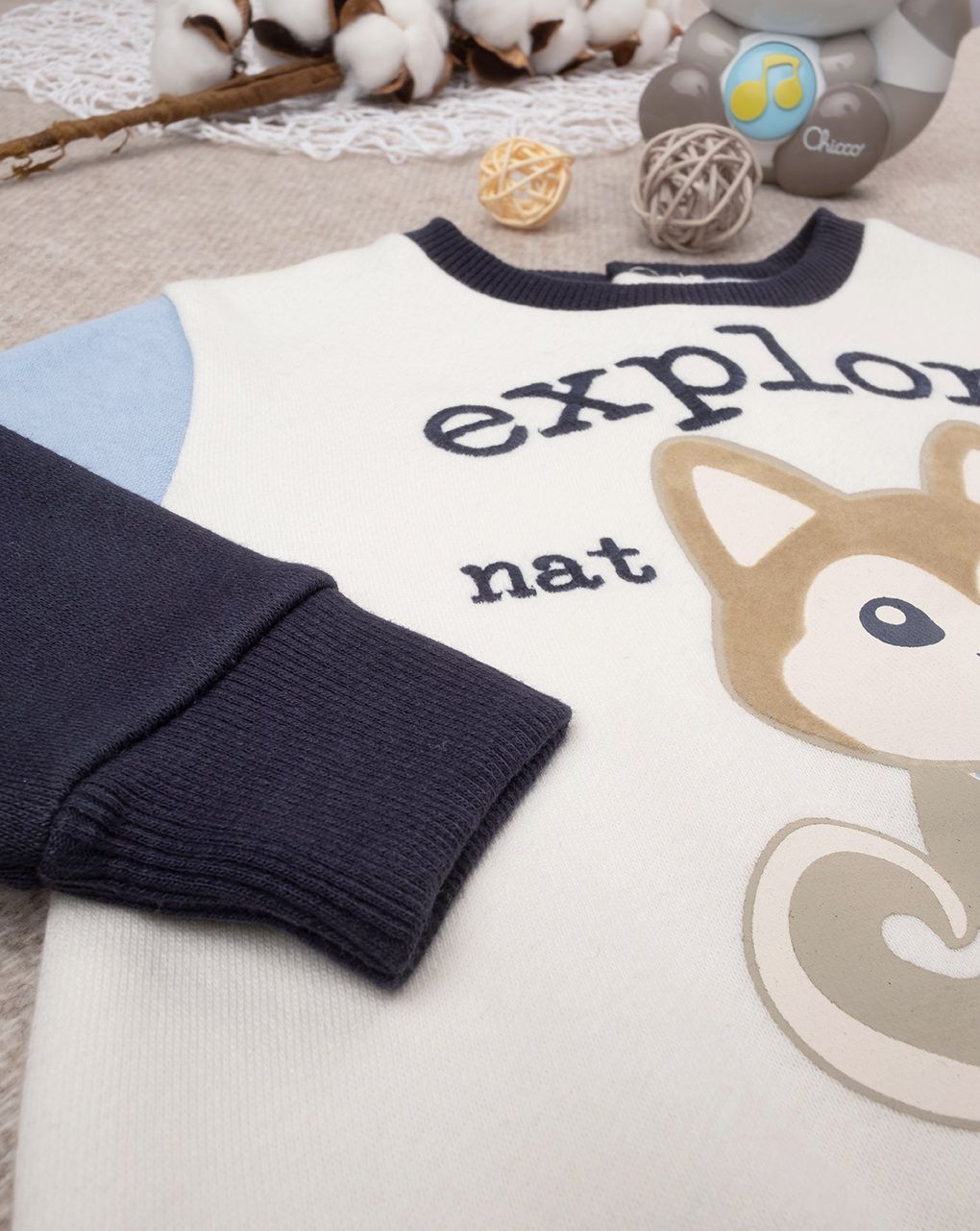 βρεφικό σετ μπλούζα φούτερ και φόρμα artic για αγόρι - Prénatal