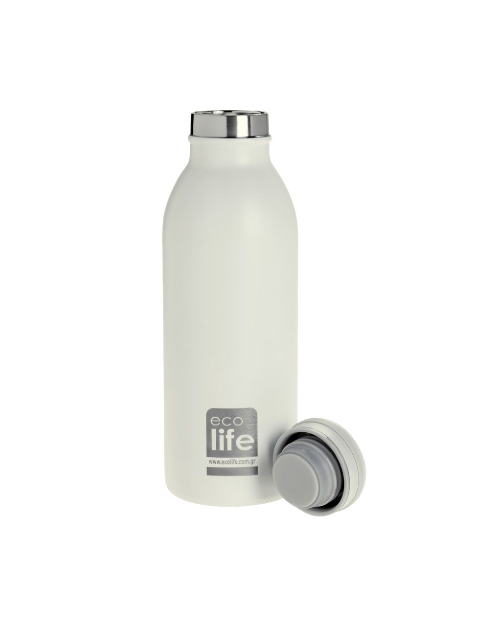 Ecolife μπουκάλι θερμός 450ml pastel white 33-bo-3045 - Ecolife