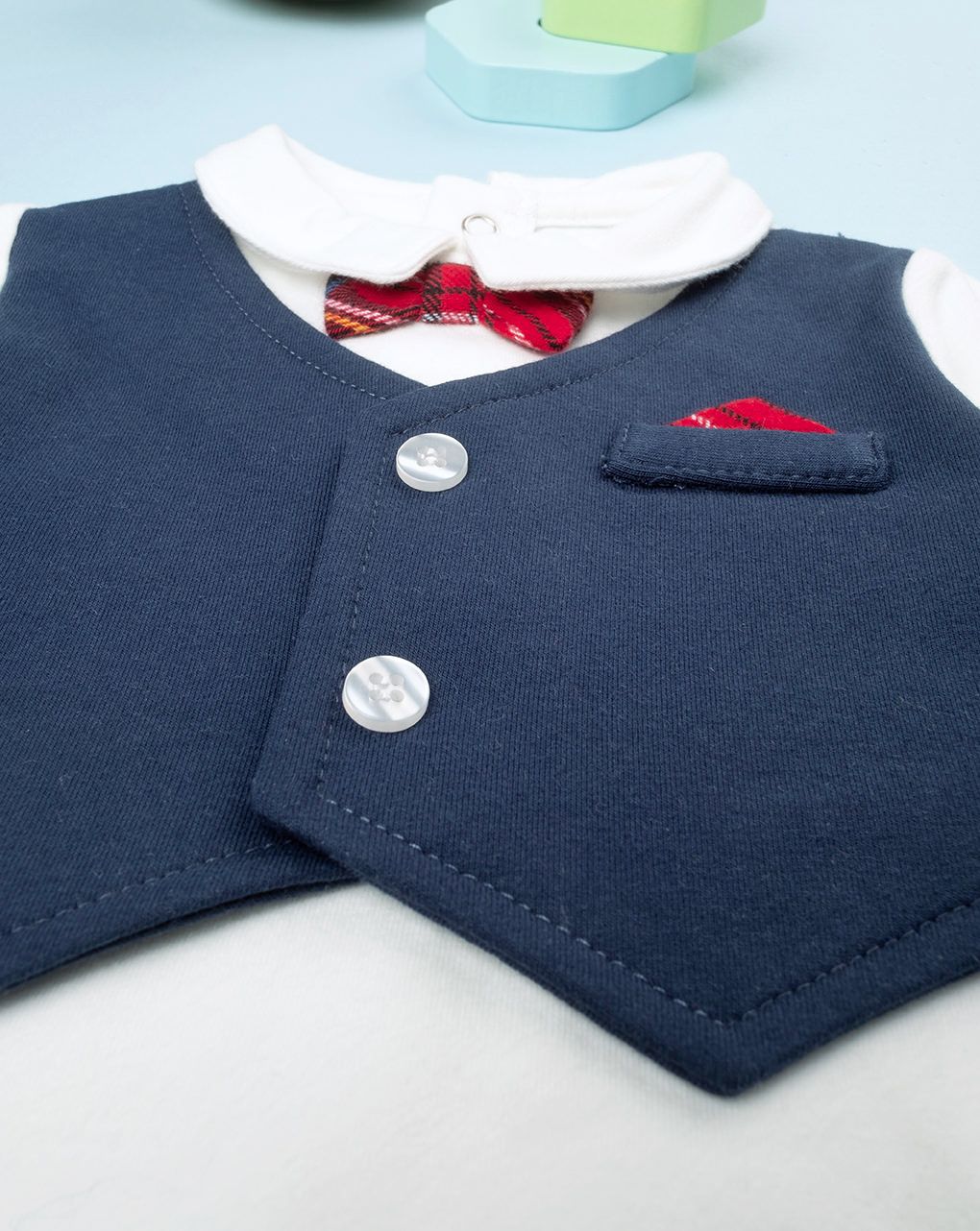 βρεφικό σετ κορμάκι και παντελόνι classic για αγόρι - Prénatal