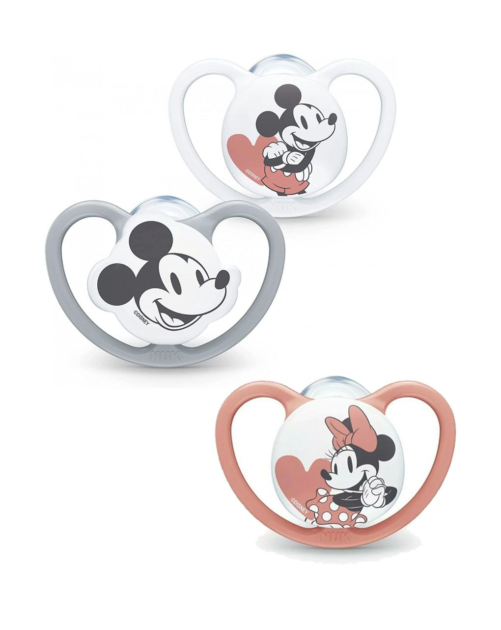 Nuk ορθοδοντική πιπίλα σιλικόνης space disney baby με θήκη 18-36m 1τεμ