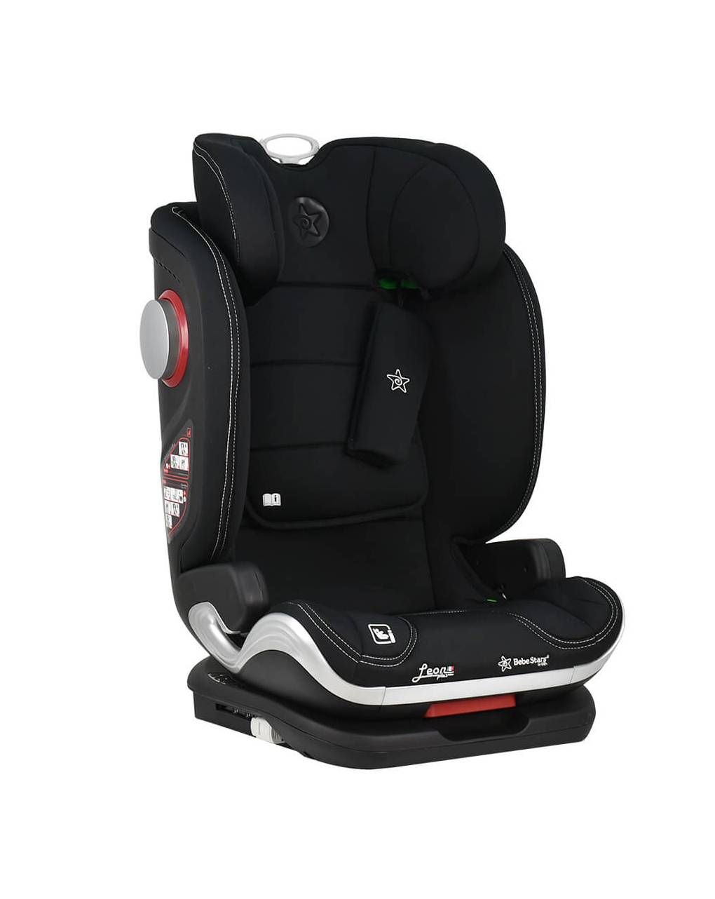 Bebe stars κάθισμα αυτοκινήτου isofix leon plus i-size (100-150cm) black 944-188 - Bebe Stars