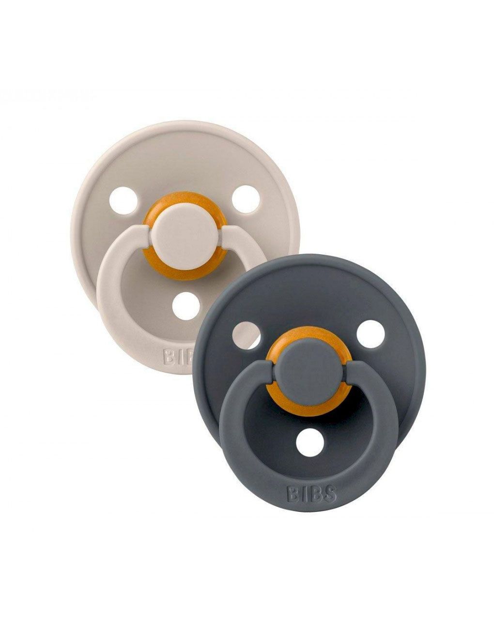 Bibs πιπίλες καουτσούκ colour violet sand/iron  6+m σετ 2 τεμ. - BIBS