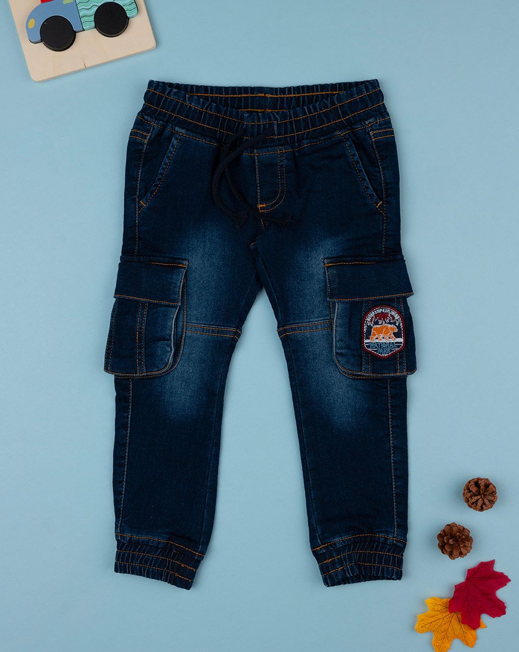 παιδικό τζιν παντελόνι μπλε adventure για αγόρι