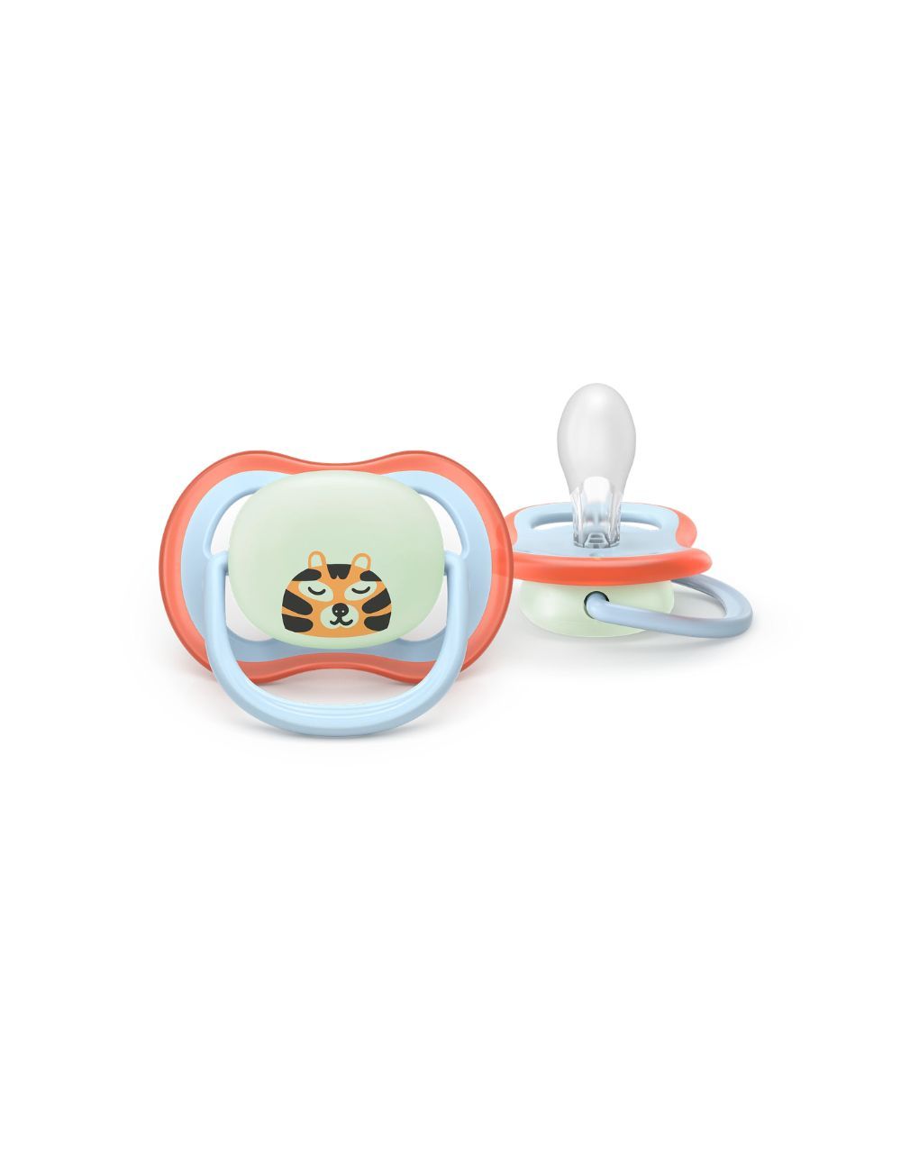 Philips avent πιπίλα σιλικόνης ultra air nighttime 2τμχ 0-6 μηνών κοάλα/τίγρης scf376/24 - Philips Avent