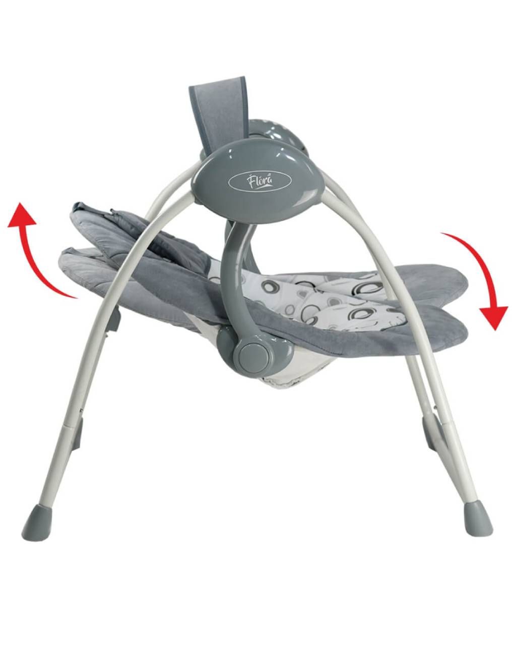 Bebe stars ηλεκτρικό ρηλάξ – κούνια flora 2 in 1 grey - Bebe Stars