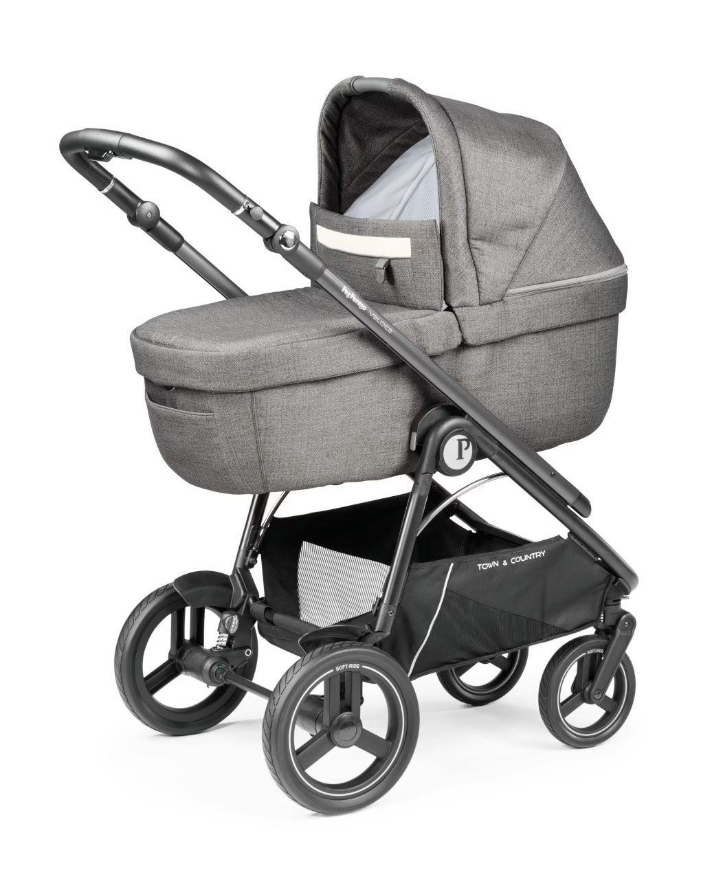 Peg perego σύστημα μεταφοράς veloce tc slk  3 in 1 city grey - Peg-Pérego