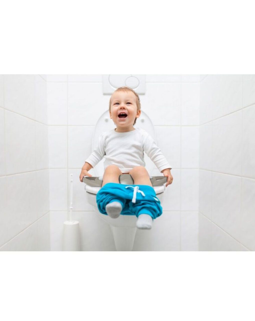 Ok baby κάθισμα για τουαλέτα pinguo με εύκαμπτη επιφάνεια τιρκουάζ - Okbaby
