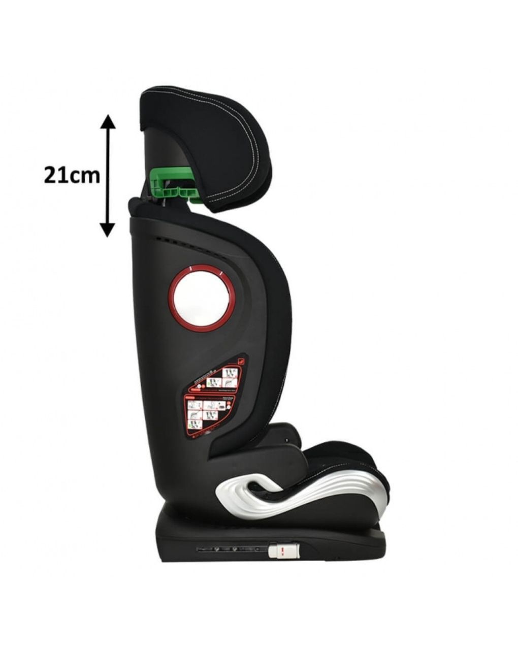 Bebe stars κάθισμα αυτοκινήτου isofix leon plus i-size (100-150cm) black 944-188 - Bebe Stars