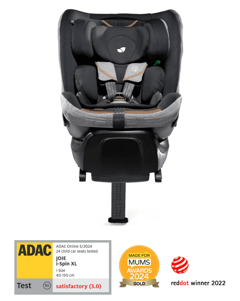 Joie κάθισμα αυτοκινήτου i-spin (40-150cm) xl signature collection carbon c2205aacbn000 - Joie