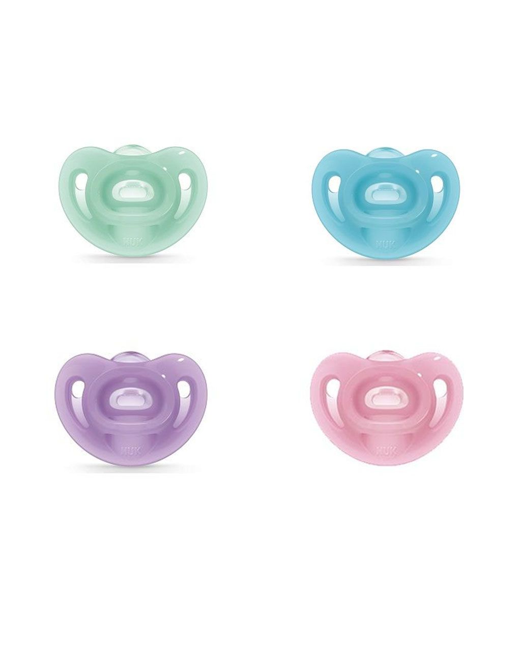 Nuk πιπίλα σιλικόνης με θήκη sensitive 0-6m 1τεμ