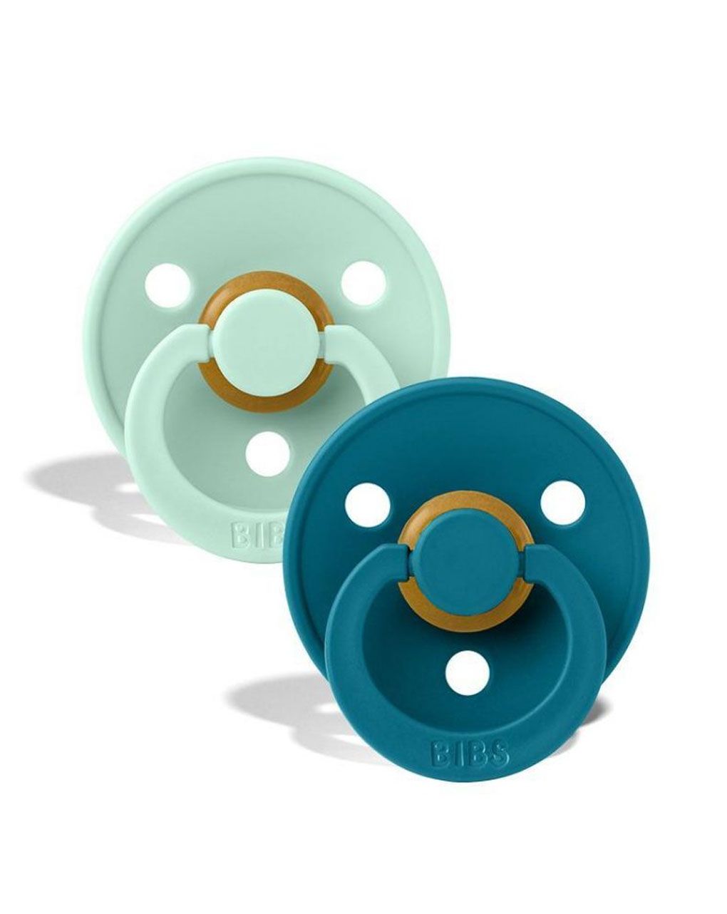Bibs πιπίλες καουτσούκ colour nordic mint/forest lake  6+m σετ 2 τεμ. - BIBS