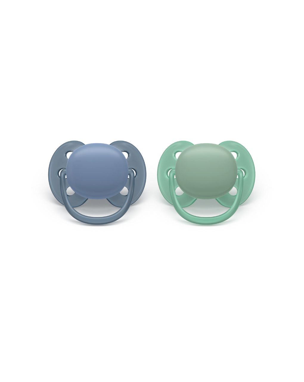 Philips avent πιπίλα σιλικόνης ultra soft 2τμχ 6-18 μηνών μπλε/πράσινο scf091/42 - Philips Avent