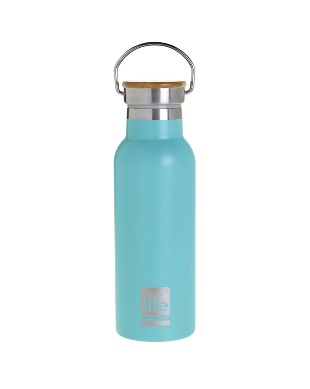 Ecolife μπουκάλι θερμός bamboo lid 500ml blue 33-bo-3044 - Ecolife